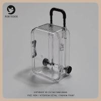 ราคา For yoou Creative Mini Luggage Case Storage Box Simple Movable Luggage Jewelry Storage Box Desktop Organizer Candy Box (22307823442)