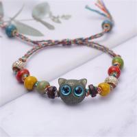 ราคา Drawstring Bracelet Cute Colorful Big Eyed Ceramic Bracelet Vintage Woven Bead Bracelet for Jewelry Gift Women S Accessory Daily Wear Casual Outfit Special Occasion (22879443829)