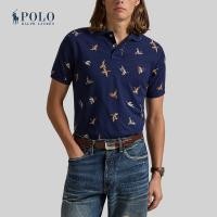 ราคา Polo Ralph Lauren เสื้อโปโลผู้ชาย Custom Slim Fit Printed Mesh Polo Shirt รุ่น MNPOKNI1N823051 สีกรมท่า (22852101322)