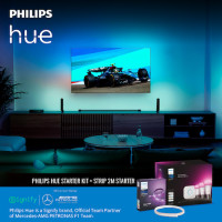 ราคา Philips Hue Strip 2m starter ไฟเส้นอัจฉริยะ 16ล้านเฉดสี ตัวเริ่มต้น extension 1m Philips Hue Bridge (22784931347)