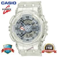 ราคา GA110 G Shock ของแท้แสดงเวลาคู่นาฬิกากีฬา200เมตรกันน้ำกันกระแทกและกันน้ำได้ World Time นำไฟเปิดปิดอัตโนมัติ Gshock นาฬิกาข้อมือกีฬาสำหรับผู้ชายพร้อมใบสำคัญแสดงสิทธิ2ปี GA 110CR 7A สีขาว Gratis Ongkir