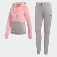 ราคา adidas Lifestyle Linear Hoodie French Terry Track Suit Women Pink FM6845 (22439398443)