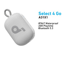 ราคา Soundcore by Anker Select 4 Go Bluetooth Speaker IPX67 Waterproof Wireless and Bluetooth Speakers 20H Playtime Bluetooth Speaker Super Bass Portable Speakers for PC (22787661312)
