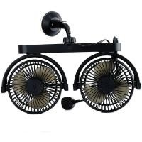 ราคา พัดลมติดรถยนต์แบบคู่ 2 หัว พัดลม USB พัดลมตั้งโต๊ะ พัดลมในรถ ใช้ไฟรถยนต์ 12V 24V ปรับองศาได้ 360 ปรับความแรง 3 ระดับ (19387453435)