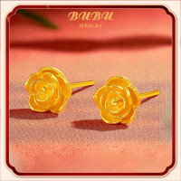 ราคา ต่างหูทองคําครึ่งทอง 0 9 กรัม ทองคําแท้ 96 5 ทอง หลุด จำนำ gold (22324275394)
