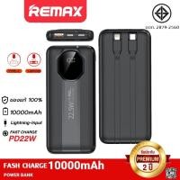 ราคา รับประกัน 1 ปี Remax แบตสำรอง ชาร์จเร็ว power bank 10000mAh มีสายชาร์จในตัว Type C และ L Cable ของแท้ พาวเวอร์แบงค์ เพาเวอร์แบงค์ พาวเวอแบง10000แท้ (22964606812)