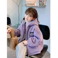 ราคา เสื้อกันหนาวมีฮู้ดสำหรับเด็กผู้หญิงเสื้อกันหนาวตุ๊กตาผ้าขนนุ่มเปิดเสื้อสเวตเตอร์อบอุ่นใหม่ (22505413109)