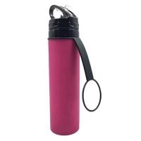 ราคา Collapsible Water Bottle Portable Leak Proof Silicone Kettle Outdoor Travel Camping Drink Sport Water Bottle (22197398957)