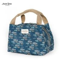 ราคา กระเป๋าเก็บความร้อน เย็น ทรงซิปโค้ง วัสดุผ้าเคลือบกันน้ำแบบเนื้อด้าน แบรนด์ Sandwich Garden (22990416820)