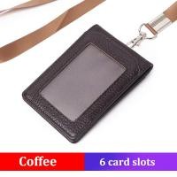 ราคา ที่ใส่ป้ายประจำทำงานพร้อมสายคล้องมือที่ใส่บัตรหลายช่องสำหรับใส่เอกสารพนักงานทำจากหนังแท้สำหรับผู้ชายและผู้หญิงปี2022 (14009592030)