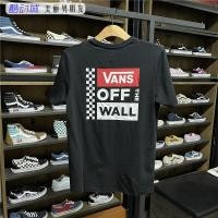 ราคา Fashion VANS ผู้ชายและผู้หญิงสีดำแขนสั้นกลับโลโก้พิมพ์กีฬาลำลองเสื้อยืด VN0A3TY4BLK Tee (20836129973)