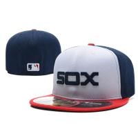 ราคา หมวกเบสบอลคุณภาพสูงขาย Chicago White Sox Chicago White Sox Coed ปักแบนตามแนวกีฬาหมวกปิดหมวกกันแดดปรับได้หลายขนาดหมวก (18802866585)