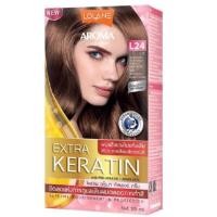 ราคา Lolane Aroma Extra Keratin 125ml โฉมใหม่ โลแลน อโรมา คัลเลอร์ ครีม L24 สีบลอนด์เข้มประกายทองเหลือบมะฮอกกานี (425593971)