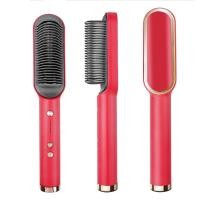 ราคา ที่หนีบผม ที่ม้วนผม หวีหนีบผมไฟฟ้า ยืดผมตรง หวีไฟฟ้าถนอมผม (21425567975)