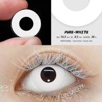 ราคา Funsachy ตาบอดคอนแทคเลนส์สีดำคอสเพลย์ 1 คู่ 14 5 มม คอนแทคเลนส์สีมีอายุการใช้งานหนึ่งปีจัดส่งฟรีฮาโลวีนคอนแทคเลนส์ (22635230168)