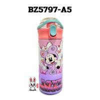 ราคา พร้อมส่ง ขวดน้ำเด็ก 500ML กระบอกน้ำสแตนเลส 304 กระติกน้ำเก็บความร้อน เย็น แบบมีที่หิ้ว หลอดดูด BZ5797 (22681344249)