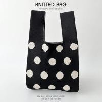 ราคา 2024 ใหม่กระเป๋าถือถักสี Tote Candy ของขวัญกระเป๋า City สไตล์ลำลอง นุ่ม โพลีเอสเตอร์ วัสดุกระเป๋าถือแบบพับได้ (22702544722)