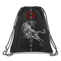 ราคา Bundanjai กระเป๋าเป้เชือกรูด MGA กระเป๋าเป้เชือกรูด Manga Arena Tiger Drawstring Backpack W35XH43 cm BK (20582392722)