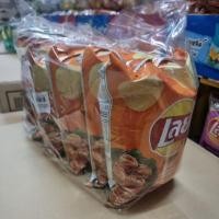 ราคา เลย์ 42 กรัม x 6 ซอง มันฝรั่ง เลย์ เลย์ร็อค เลย์สาหร่าย เลย์บาบิคิว (18461083362)