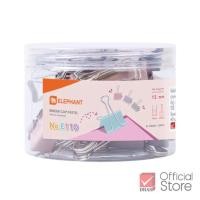 ราคา Elephant คลิปหนีบ คลิปหนีบกระดาษ สีพาสเทล No E110 E111 E112 จำนวน 1 กระปุก (22535377668)