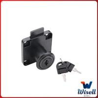 ราคา Wisell บล๊อคกุญแจล็อคบานลิ้นชัก กุญแจลิ้นชัก เฟอร์นิเจอร์ทั่วไป สีดำ Drawer lock (20331931250)