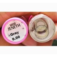 ราคา คอนแทคเลนส์ รุ่น Mini Jeneth สีเทา ตาล Gray Brown มีค่าสายตา 0 00 10 00 (17284342703)