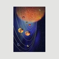 ราคา Vintage Nine Planets Solar System Poster Coffee Bar Home Decor Living Room Decorative Art Painting White Paper Sun Moon Posters and Prints (22892186941)
