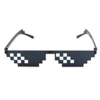 ราคา Mosaic Sunglasses Cool Party Vintage Shades Eyewear For Men Pixelated Sunglasses Black Funny Women Glasses (21655194643)