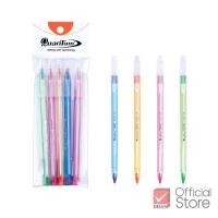 ราคา แพ็ค5ชิ้น Quantum ปากกา ปากกาลูกลื่น สเก็ต พิกซี่ สีน้ำเงิน 0 7 คละสี จำนวน 5 ด้าม (22615652376)