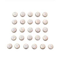 ราคา ที่ติดรองเท้า ปุ้มหมุดติด สีทองดินปืน ตัวอักษรabc สำหรับตกแต่งรองเท้า diy รุ่น3 (22130716259)