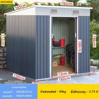 ราคา สินค้าพร้อมส่ง หลังคาลาดเอียงคู่ ห้องเก็บของกลางแจ้ง บ้านน็อคดาวน์ Storage Room ห้องเก็บของในสวน ห้องเก็บอุปกรณ์เครื่องมือเก็บของกลางกลางแจ้ง ห้องเหล็ก มีคู่มือการประกอบให้ฟรี (22370328647)