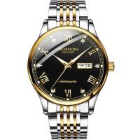 ราคา SWISS GUANQIN นาฬิกาข้อมือผู้ชายนาฬิกากลไกอัตโนมัติกลวงฝังเพชรปฏิทินคู่เรืองแสงกันน้ำนาฬิกาข้อมือสิบแบรนด์ (1915716670)