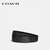 ราคา COACH เข็มขัดผู้ชายรุ่น Plaque Buckle Cut To Size Reversible Belt 38Mm สีดำ C1037 BLK 42 (16782028431)