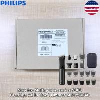ราคา Philips Norelco Multigroom series 9000 Prestige All in One Trimmer MG9730 40 Face Head and Body ฟิลิปส์ เครื่องโกนขนไฟฟ้า ตกแต่งขนจมูก หู หนวด เครา ใบหน้า เส้นผมและร่างกาย (21226785292)