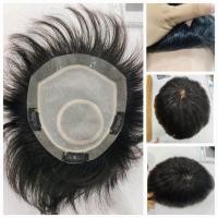 ราคา วิกผมชายติดกิฟติดกาว ปิดผมบางหัวล้านหัวเถิก ทอมือ ผมแท้100 ทรงซอยสั้น 16 18ซม (22967557232)