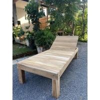 ราคา เตียงสปาไม้สัก งานดิบ ขนาด80 200สูง40cm ยกปรับหัวนอนได้ เตียงชายหาด เตียงนอนปรับระดับได้ (22226904340)