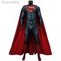 ราคา Ready Stock Adult Kids Jumpsuit Superman Man of Steel Cosplay Clark Kent Costume Jumpsuit Zentai Cloak Outfit (13652086939)