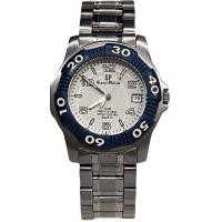 ราคา นาฬิกาข้อมือ GP Quartz รุ่น 22901 ขนาดตัวเรือน 36 มม ตัวเรือน สาย Stainless steel ทรงกลม ขอบตัวเรือนพลาสติกสีน้ำเงิน (22015343146)