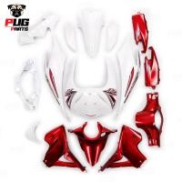 ราคา PUGParts ชุดสีwave 110 i new ชุด15ชิ้น สีแดงแก้ว ขาว และ ขาว แดงแก้ว ชุดสีเวฟ110i wave110i new ปี2011 2018 (22949238300)