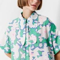 ราคา จัดส่ง 9 ธค Endless Holiday Tokyo Summer Shirt Garden Green Barbie pink (22950798120)