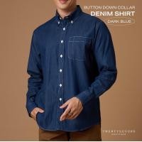 ราคา TWENTYSECOND เสื้อเชิ้ตแขนยาว ปกติดกระดุม เสื้อยีนส์ รุ่น Button Down Collar Denim Shirt ยีนส์สีเข้ม Dark Blue (21761015572)