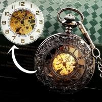 ราคา Retro Mechanical ไขลานอัตโนมัติผู้ชายและ ผู้หญิง กระเป๋าเสื้อ นาฬิกาปรับแต่ง Old Fashioned Night Light กรอบรูป (16933584446)