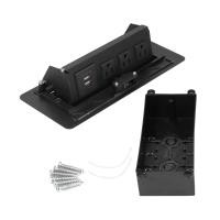 ราคา Floor Electrical Outlet Pop Up Desktop Socket 3 Hole Dual USB Power Supply Accessories 250V 13A (23011432592)