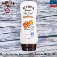 ราคา Hawaiian Tropic Sheer Touch Lotion Sunscreen Ultra Radiance SPF 30 236 mL โลชั่นกันแดด สำหรับผิวกาย กันน้ำ กันเหงื่อ (18784008870)