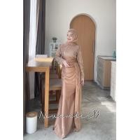 ราคา ชุดเดรสหางปลา แถมผ้าคลุมสีเข้าชุดให้นะคะ ชุดเดรสใส่ออกงาน ชุดเดรสมุสลิม รุ่นเฮเลนมุก ชุดใส่ออกงานทรงหางปลาเข้ารูป เดรสหรูๆ เดรสสวยใส่ไม่ซ้ำใคร (21463293330)