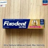 ราคา Fixodent ฟิกโซเดนท์ อัลตร้า ครีมติดฟันปลอม ยึดฟันแน่น ไม่หลุดง่าย Ultra Denture Adhesive Cream Max Hold 51 or 62g (20348312618)