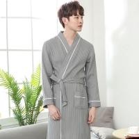 ราคา ชุดคลุมอาบน้ำผ้าคอตตอนวาฟเฟิลสำหรับโรงแรมชุดนอนสำหรับระบายอากาศที่สะดวกสบายในฤดูใบไม้ผลิของผู้ชายทุกชุดนอนผ้าคอตตอน (21809263526)
