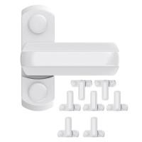 ราคา TSMH 8Pcs Sash Blocker Jammer Door Window Restrictor Lock with Screws Security Window Door Sash Lock Latch Child Protect (22575369740)