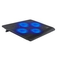 ราคา Laptop Cooler Laptop Cooling Pad Notebook Gaming Cooler Stand with 4 Fan and 2 USB Ports (22596490167)