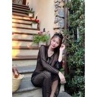 ราคา ซีทรูแขนยาวตัวยาวกระโปรงยาว งานซีทรูบิกินี่ ชุดคลุมว่ายน้ำ สาวอวบใส่ได้ ป้าย SHEENY (21524623545)